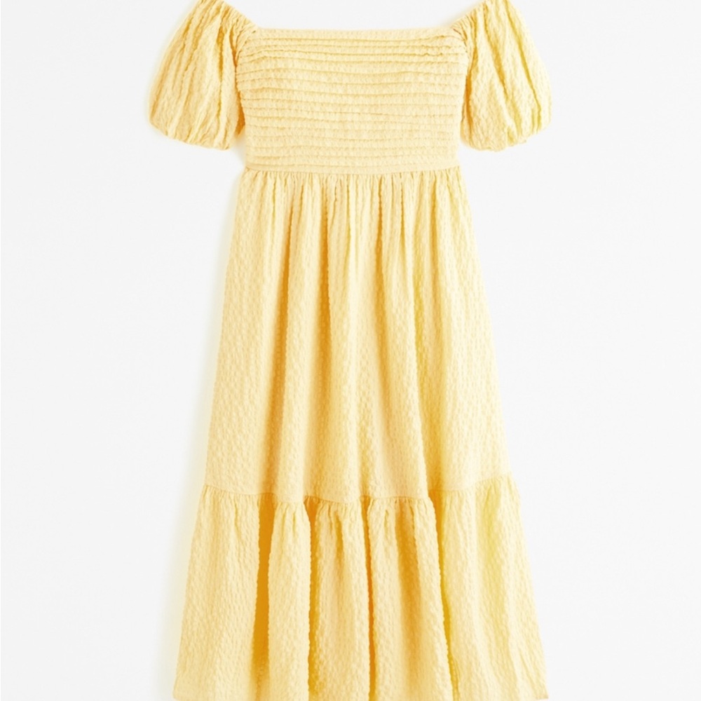 Brand new yellow midi dress